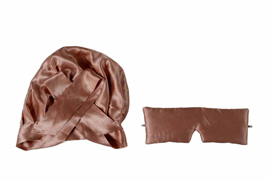 Kit Essentiel LEORA™ 100% Soie de Mûrier - Bonnet + Masque