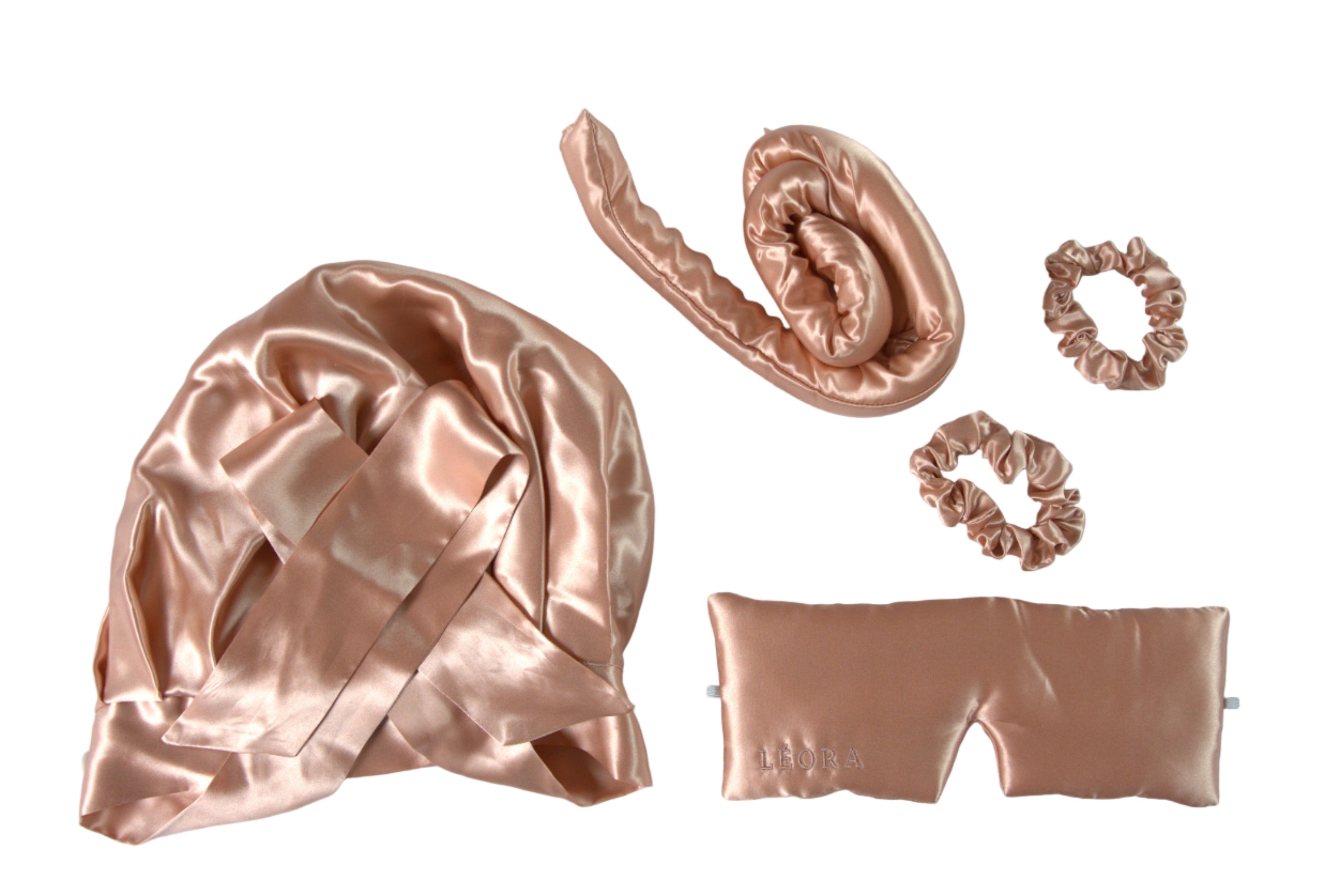 Kit Complet LEORA™ 100% Soie de Mûrier - Bonnet 3-en-1