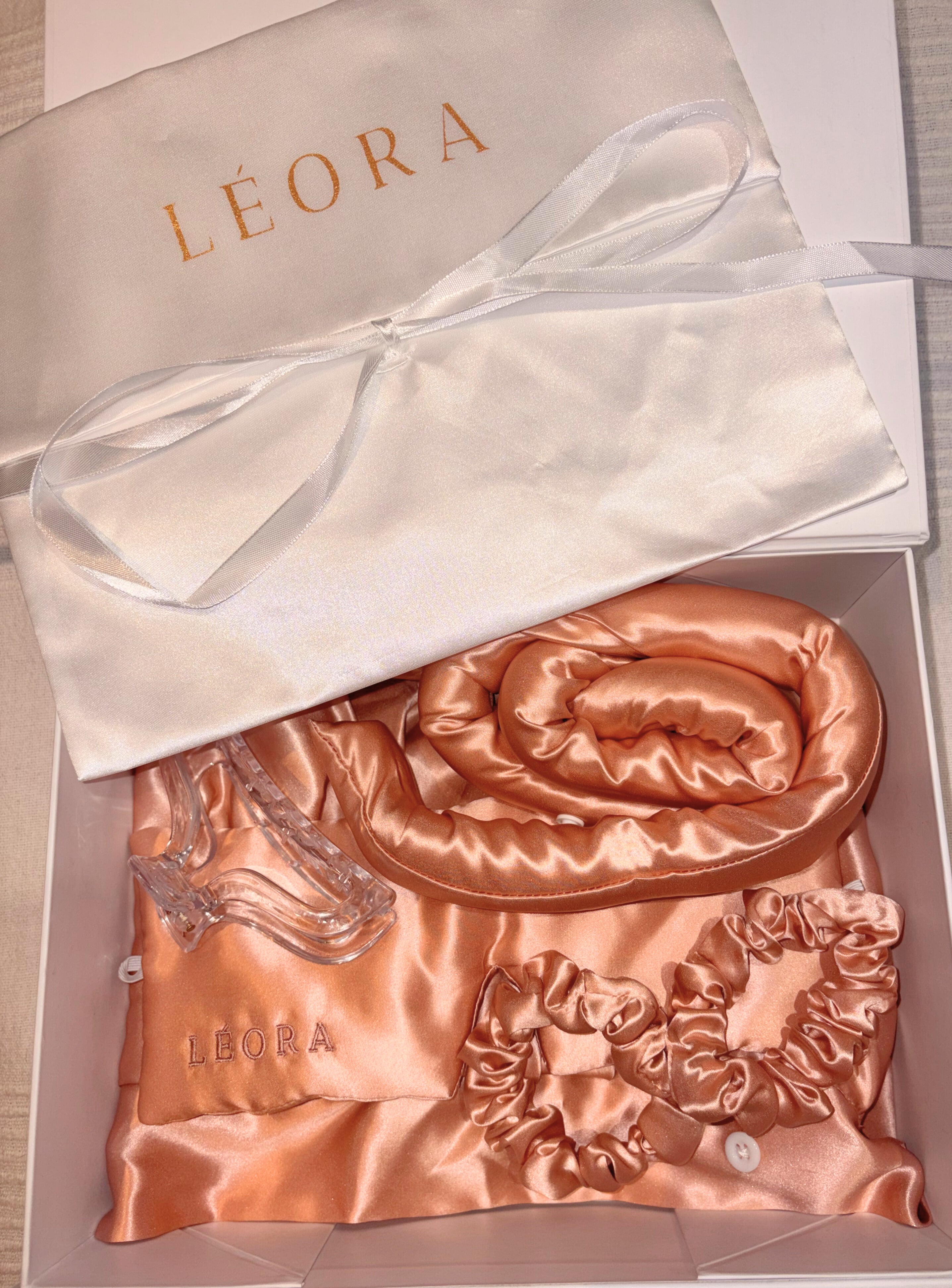 Kit Complet LEORA™ 100% Soie de Mûrier - Bonnet 3-en-1