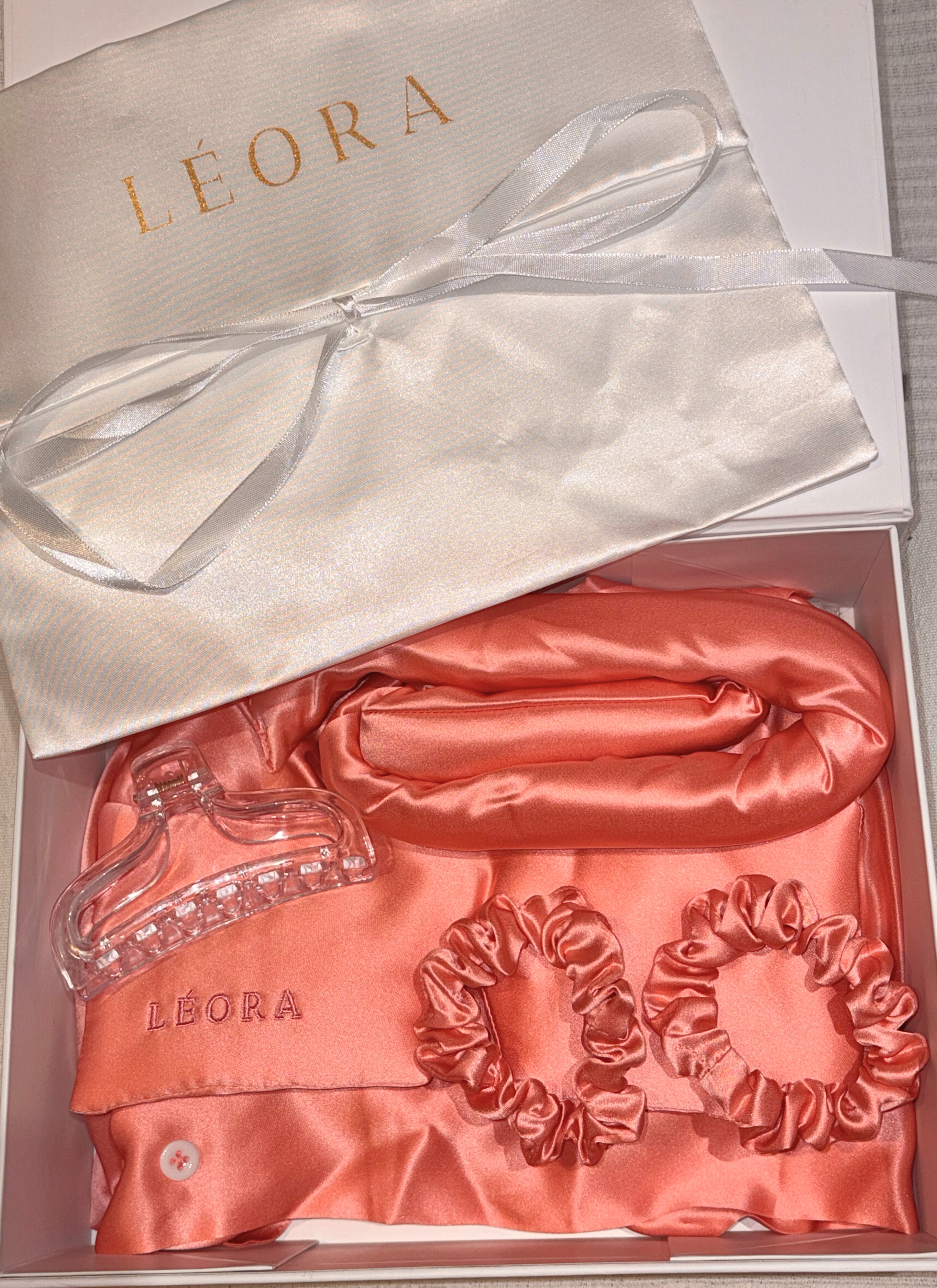 Kit Complet LEORA™ 100% Soie de Mûrier - Bonnet 3-en-1